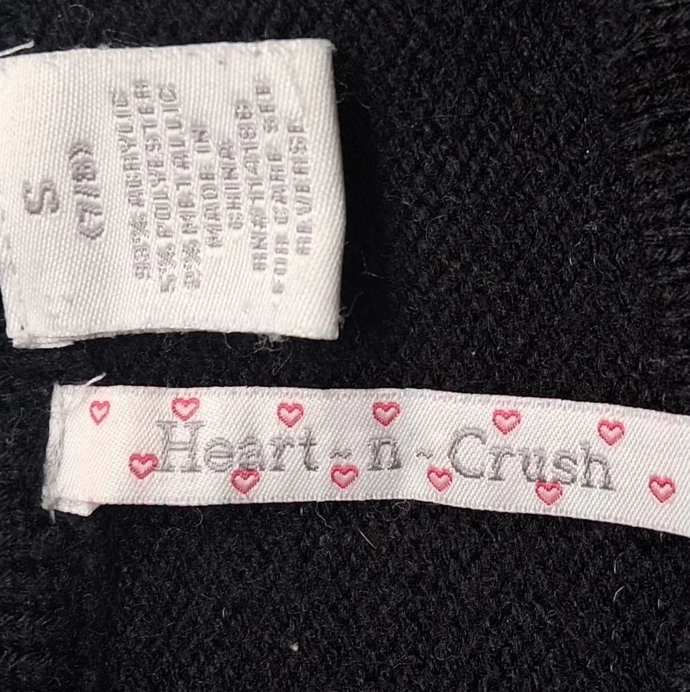 Hearts n Crush Girl's Black & Sparkly Silver Sweater Dress  Size S (7-8)     13